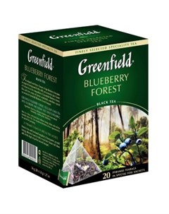 Чай черный Blueberry Forest 20 пирамидок Greenfield