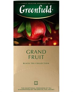 Чай черный Grand Fruit 25 пакетиков Greenfield