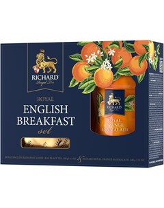 Чай черный Royal English Breakfast 180гр джем 340гр Richard