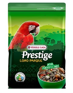 Корм Prestige PREMIUM Ara Parrot Loro Parque Mix для крупных попугаев 15кг Versele-laga