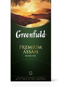 Чай черный Premium Assam 25 пакетиков Greenfield