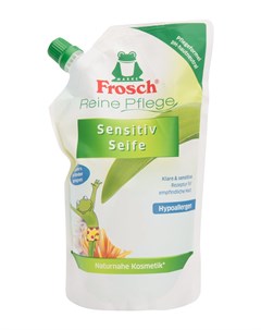 Жидкое ухаживающее детское мыло для рук запасная упаковка 500 мл Frosch
