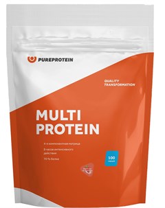 Мультикомпонентный протеин клубника со сливками 3 кг Pureprotein