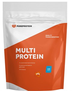 Мультикомпонентный протеин сливочная карамель 3 кг Pureprotein