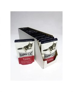 Влажный корм для кошек Тунец в желе 100 г Happy cat