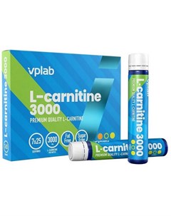 Л карнитин L Carnitine Liquid 3000 мг Citrus 7 ампул по 25 мл Vplab