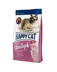 Сухой корм для кошек Supreme Sterilised Voralpen Rind Говядина 1 4 кг Happy cat