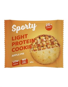 Легкое протеиновое печенье Protein Light Яблочный пирог 1 штука Sporty