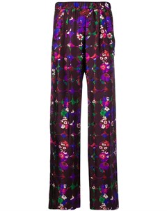 Odeeh брюки с цветочным принтом Odeeh