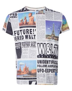 Walter van beirendonck vintage футболка с газетным принтом Walter van beirendonck vintage