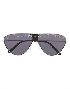 Stella mccartney eyewear солнцезащитные очки с логотипом нейтральные цвета Stella mccartney eyewear