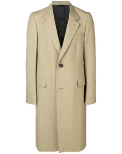 Lanvin однобортное пальто строгого кроя нейтральные цвета Lanvin