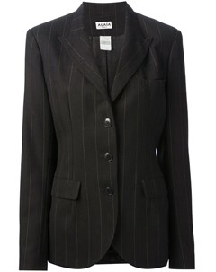 Alaia pre owned пиджак в мелкую полоску 38 черный Alaïa pre-owned