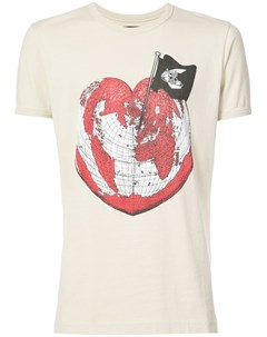 Vivienne westwood anglomania футболка с принтом heart globe нейтральные цвета Vivienne westwood anglomania