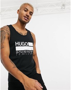 Черная майка с логотипом Hugo Beachwear Hugo bodywear