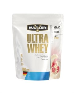 Протеин Ultra Whey белый шоколад с малиной 900 г Maxler