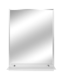 Зеркало для ванной 80х60 см с полкой Без бренда