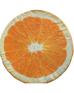 Подушка для стула Апельсин 39 5 см оранжевая Без бренда