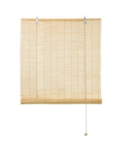 Рулонная штора бамбук 140x160 см бежевый Без бренда