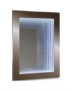 Зеркало для ванной Галактика ФР 00001420 80х60 см с подсветкой бронза Без бренда