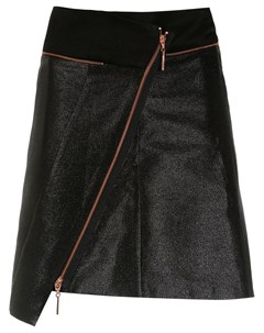 Tufi duek асимметричная юбка с эффектом металлик 42 черный Tufi duek