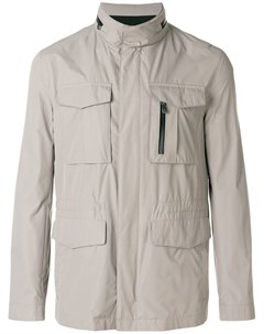 Corneliani куртка карго с воротником стойкой нейтральные цвета Corneliani
