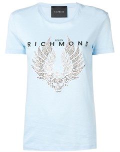 John richmond футболка с логотипом и кристаллами John richmond