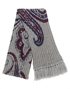 Etro вязаный шарф с принтом пейсли один размер разноцветный Etro