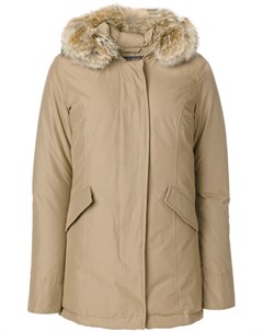 Woolrich пуховое пальто с капюшоном нейтральные цвета Woolrich
