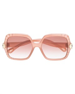 Chloe eyewear солнцезащитные очки в квадратной оправе нейтральные цвета Chloé eyewear