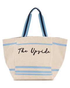 The upside сумка тоут с вышитым логотипом нейтральные цвета The upside