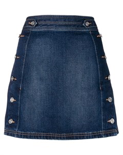 Current elliott джинсовая юбка с пуговицами сбоку 25 синий Current/elliott