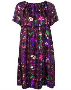 Odeeh расклешенное платье с цветочным принтом Odeeh