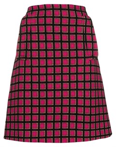 Prada pre owned юбка мини с геометрическим принтом 42 розовый Prada pre-owned