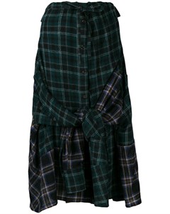Yohji yamamoto юбка с узором в шотландскую клетку Yohji yamamoto