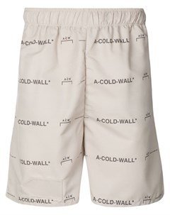 A cold wall спортивные шорты с логотипом нейтральные цвета A-cold-wall*