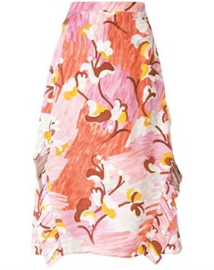 Prada юбка с цветочным принтом Prada