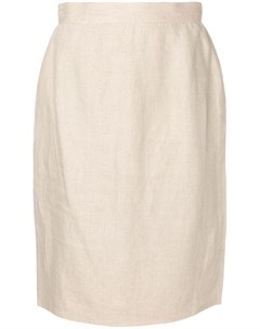 Fendi vintage юбка прямого кроя 1980 х годов нейтральные цвета Fendi vintage