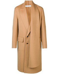 Jw anderson пальто с воротником шалькой нейтральные цвета Jw anderson