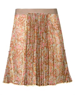 Coach плиссированная юбка с цветочным принтом Coach