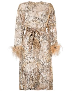 William vintage платье миди с вышивкой нейтральные цвета William vintage