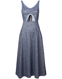 Jill stuart платье миди с вырезом 8 синий Jill stuart
