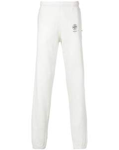 Off white спортивные брюки с принтом нейтральные цвета Off-white