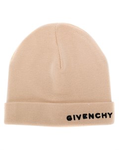 Givenchy шапка бини с логотипом нейтральные цвета Givenchy