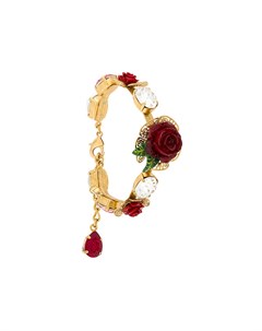 Dolce gabbana браслет с декоративными розами и кристаллами Dolce&gabbana