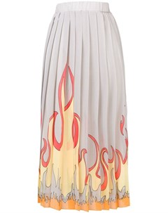 Ultrachic плиссированная юбка с принтом нейтральные цвета Ultràchic