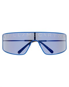 Stella mccartney декорированные солнцезащитные очки с логотипом один размер синий Stella mccartney