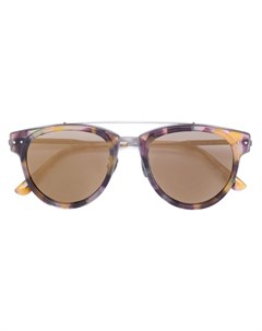Bottega veneta eyewear округлые солнцезащитные очки с перекладиной Bottega veneta eyewear