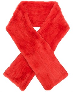 Yves salomon длинный шарф один размер красный Yves salomon