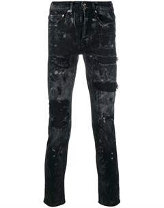Overcome джинсы скинни с прорванными деталями и выцветшим эффектом 32 черный Overcome